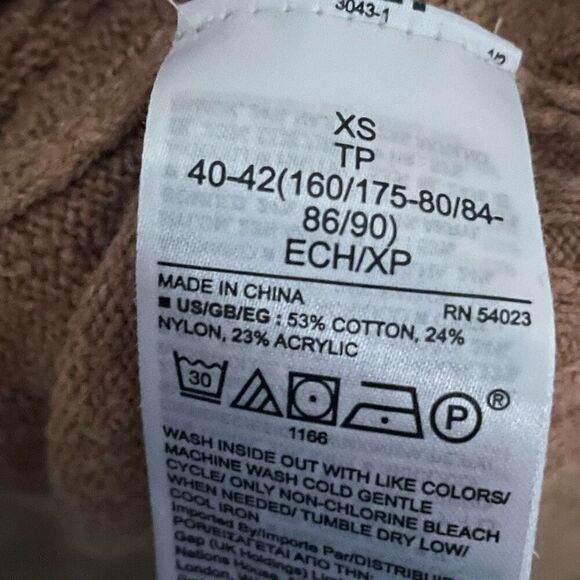 Gap Maternity camel brown sweatshirt hoodie size XS - Picture 6 of 6